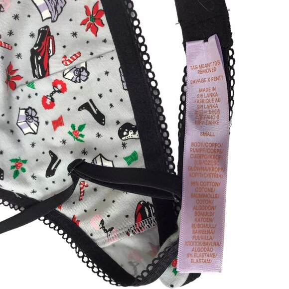 New NWT Rihanna SAVAGE Fenty Lingerie Panty Bra Underwear Set Sexy Christmas S - Picture 7 of 12